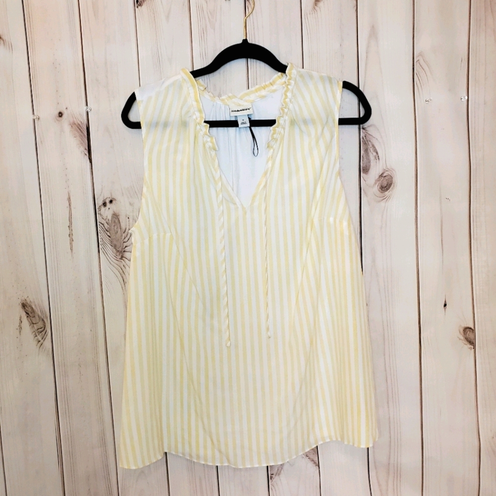 Ava&Viv Sleeveless Striped Top